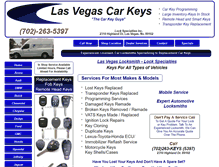 Tablet Screenshot of lasvegascarkeys.com